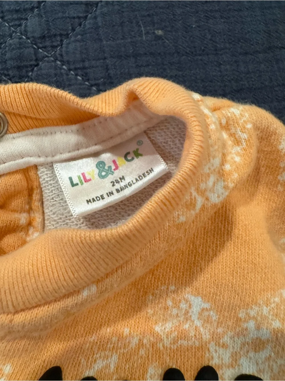 Lil & Jack Make Waves Crab Coastal Short Sleeve Sweatshirt 24M